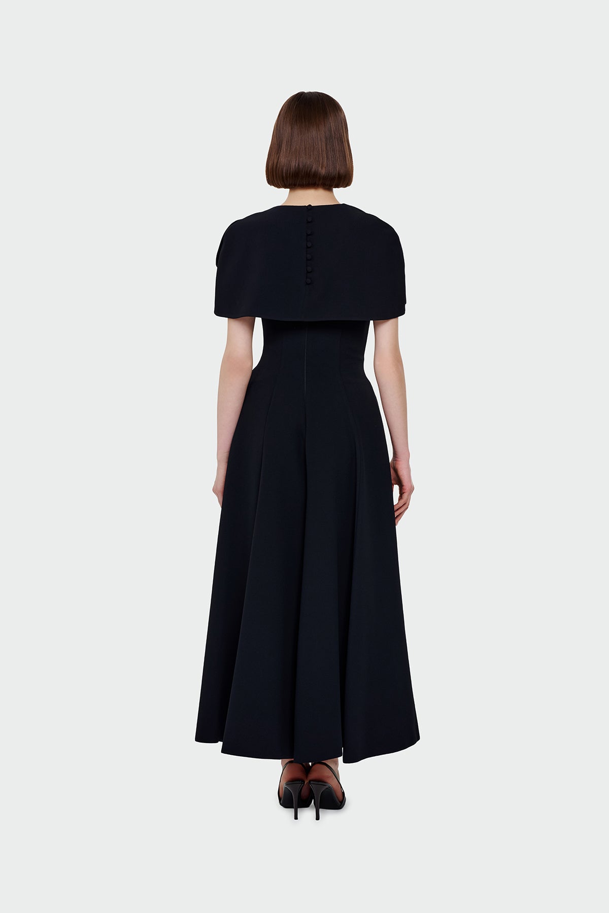 Bolero Detailed Strapless Flared Skirt Evening Dress