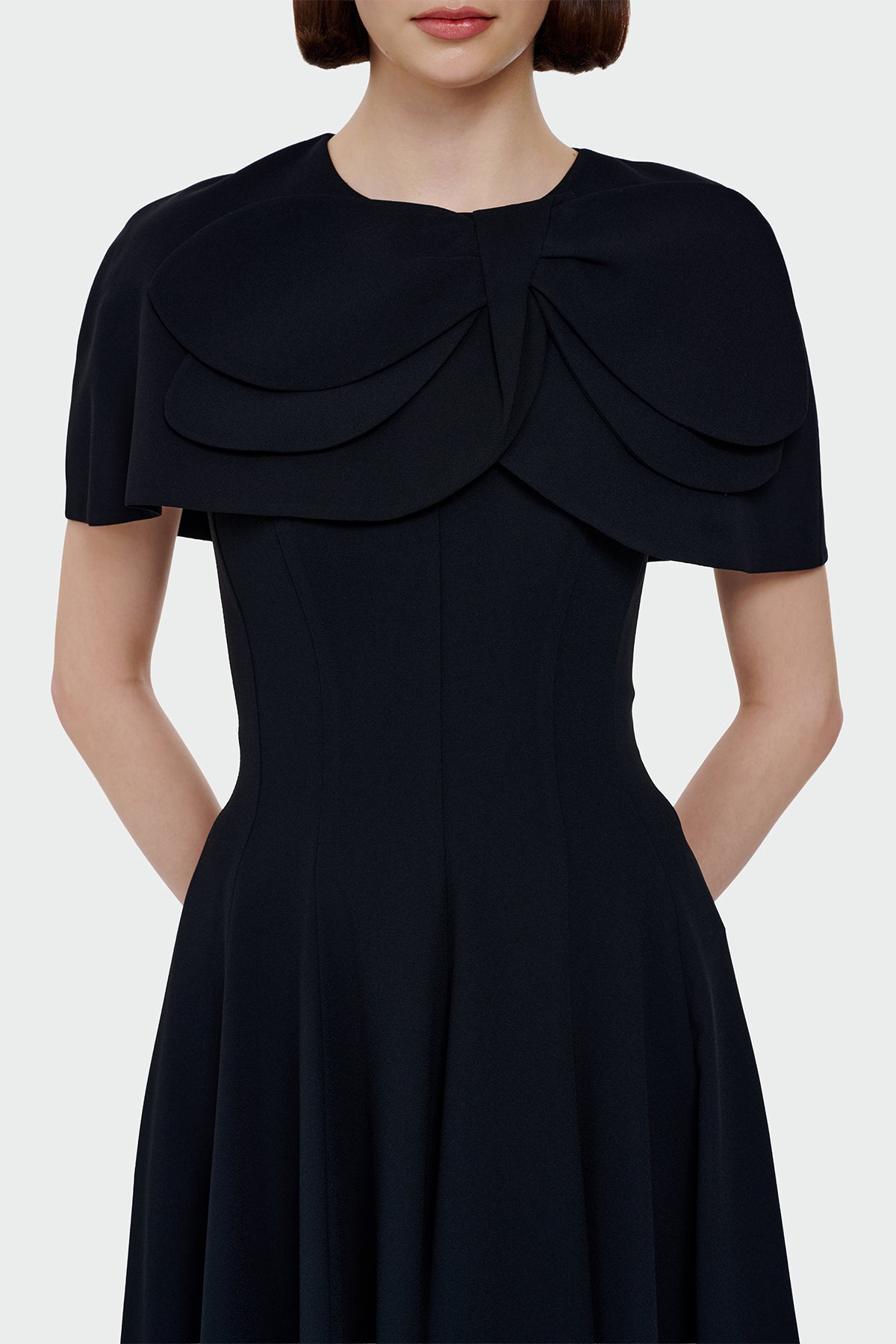 Bolero Detailed Strapless Flared Skirt Evening Dress