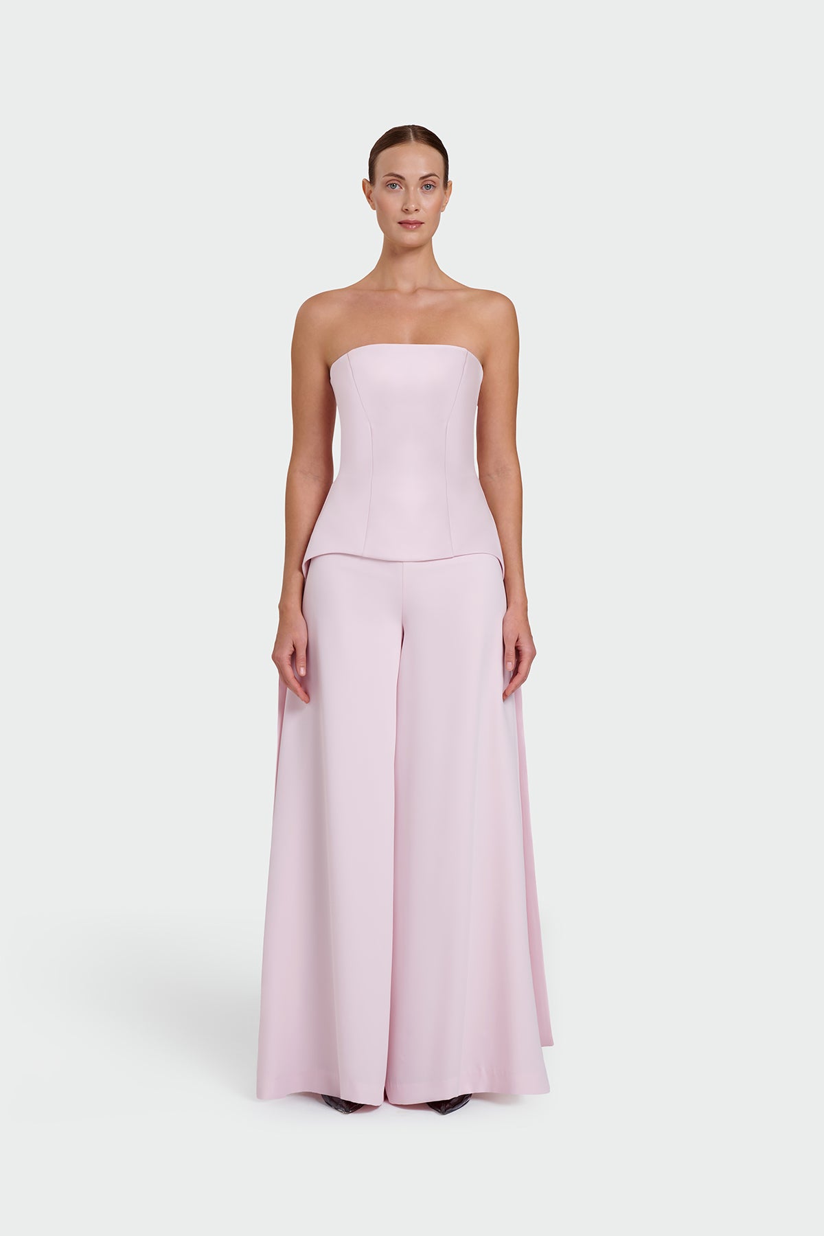 Strapless Tail Detailed Evening Dress Set