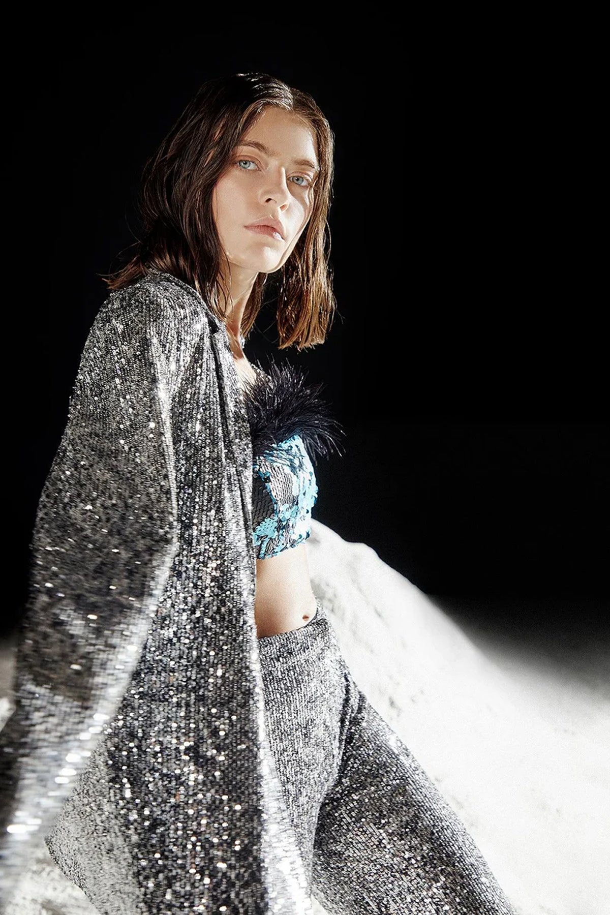 Sequined Blazer Women's Jacket