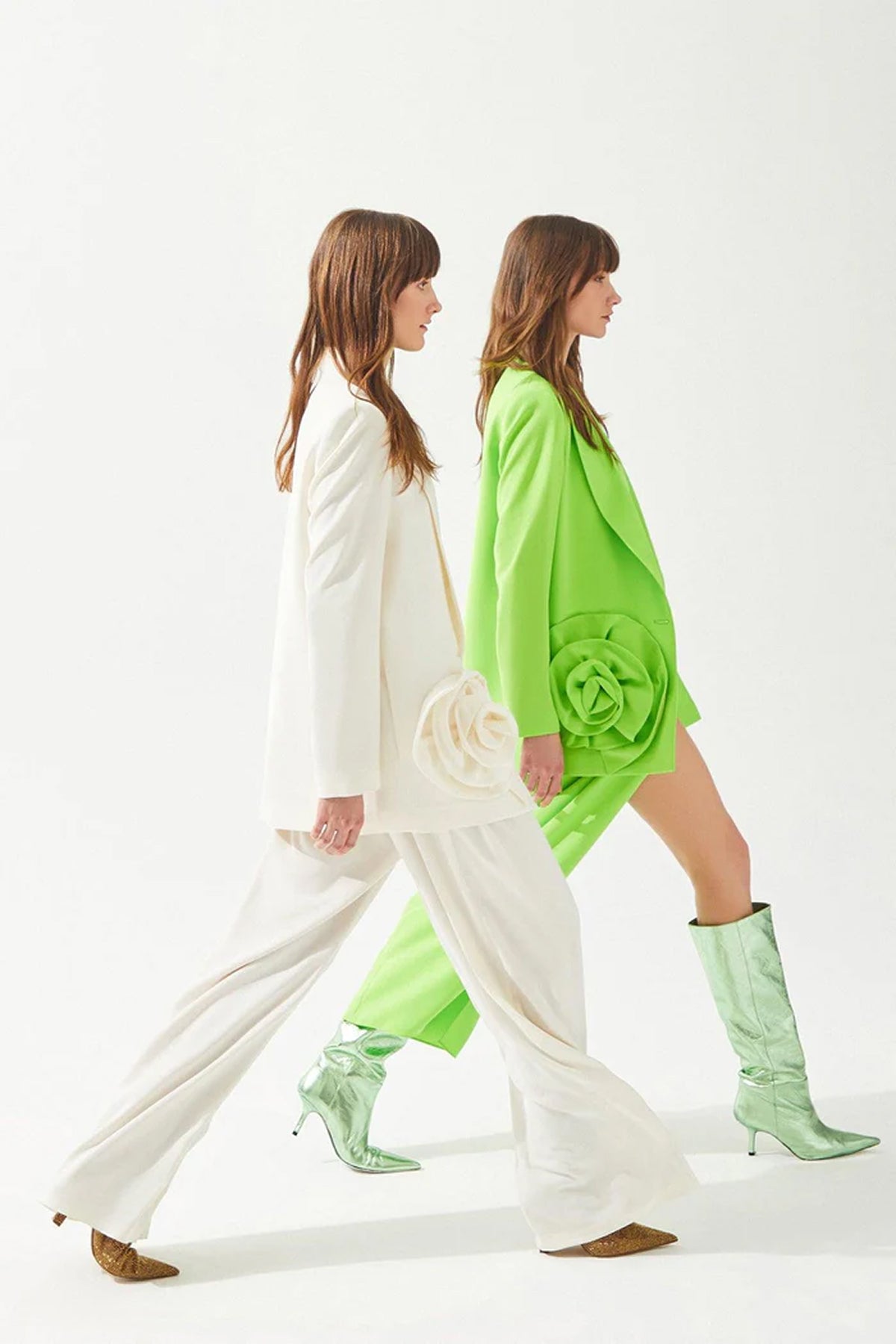 Rose Applique Oversize Women's Jacket