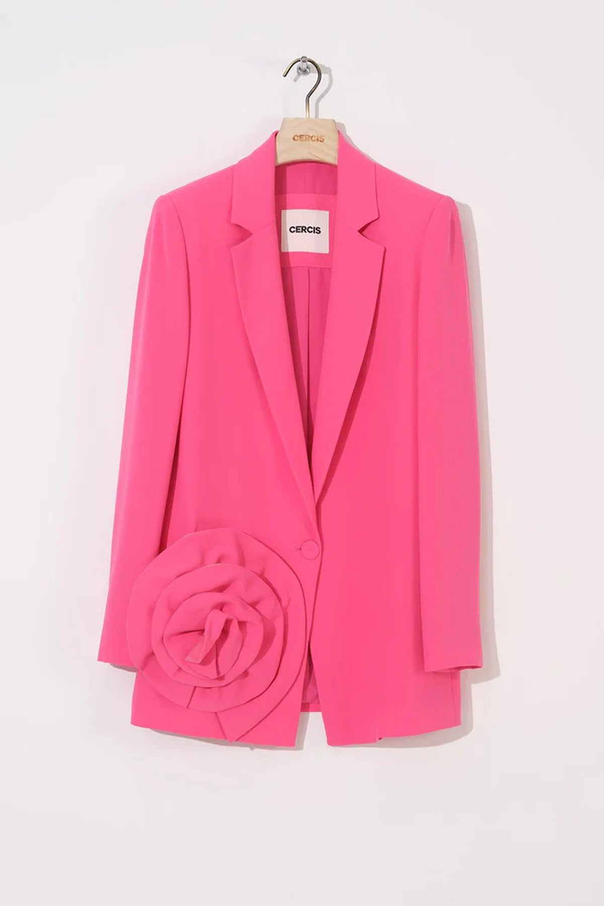 Rose Applique Oversize Women's Jacket