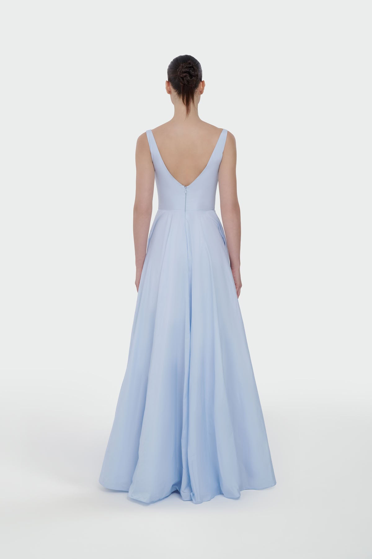 Asymmetric Waist Detail Evening Dress