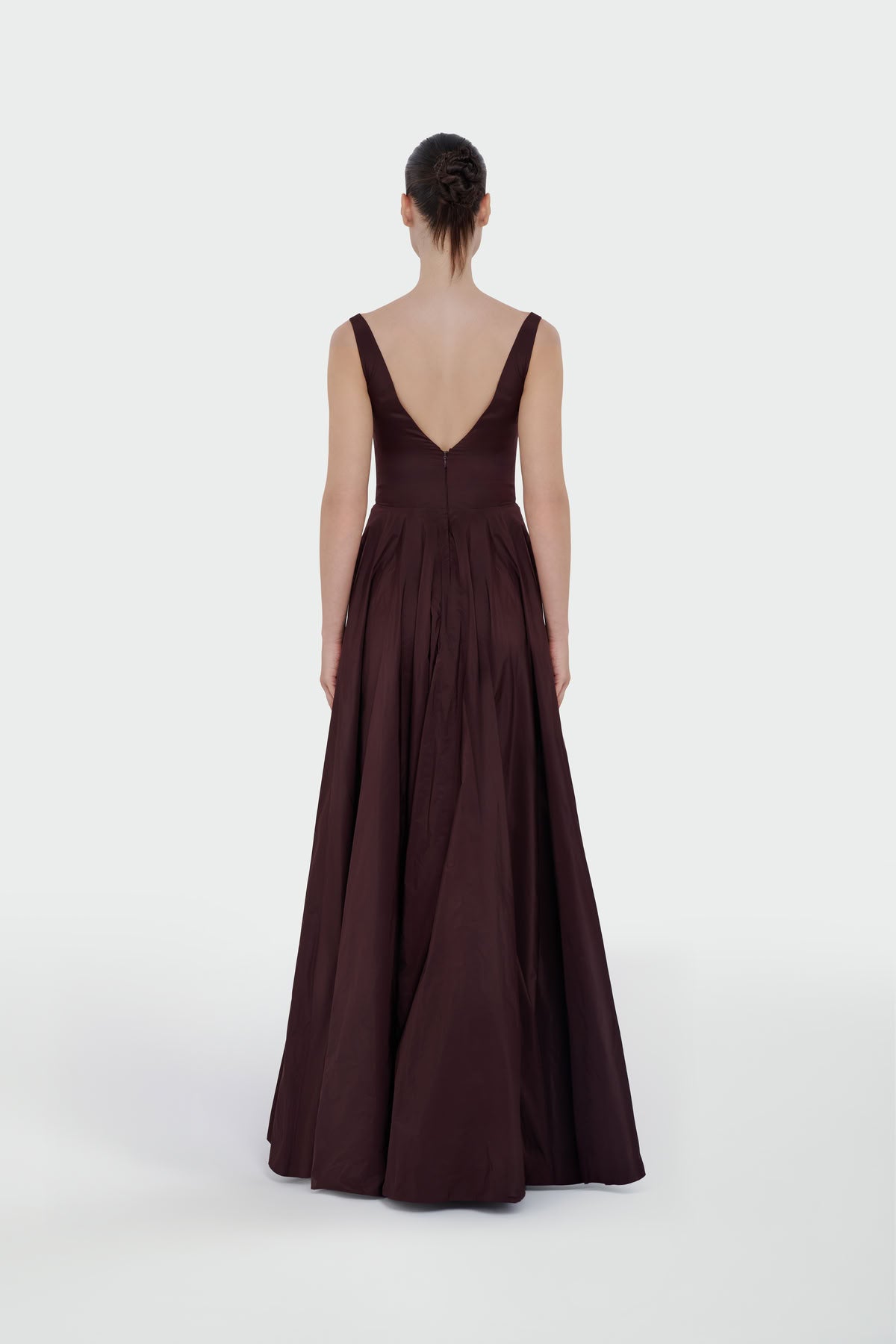 Asymmetric Waist Detail Evening Dress