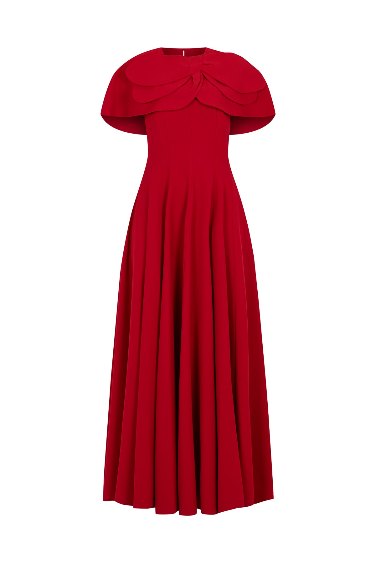 Bolero Detailed Strapless Flared Skirt Evening Dress