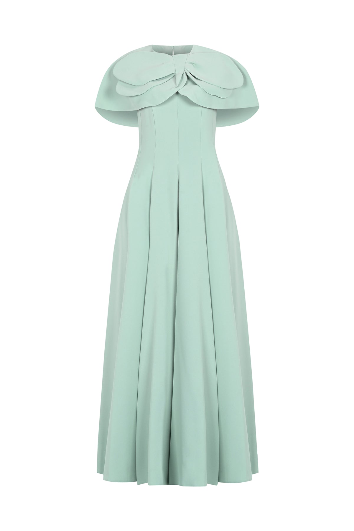 Bolero Detailed Strapless Flared Skirt Evening Dress