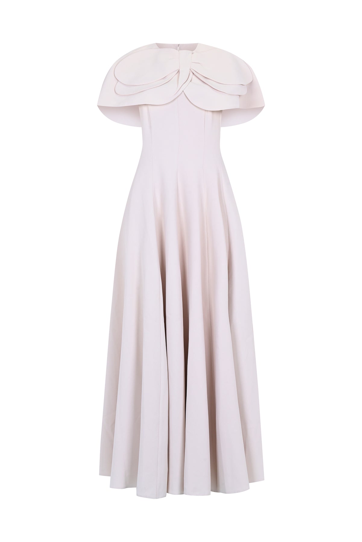 Bolero Detailed Strapless Flared Skirt Evening Dress