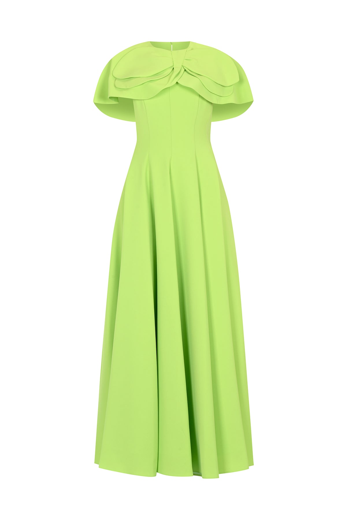 Bolero Detailed Strapless Flared Skirt Evening Dress