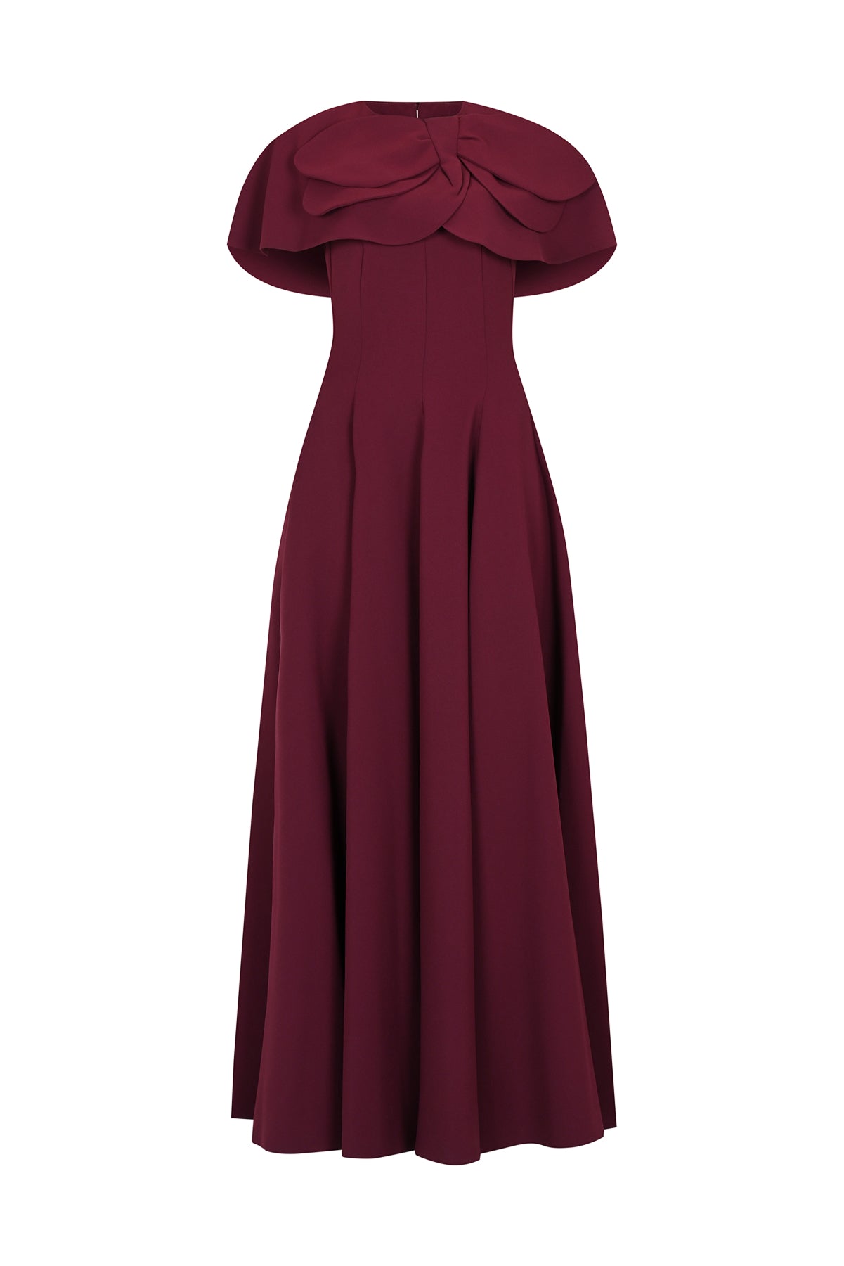 Bolero Detailed Strapless Flared Skirt Evening Dress