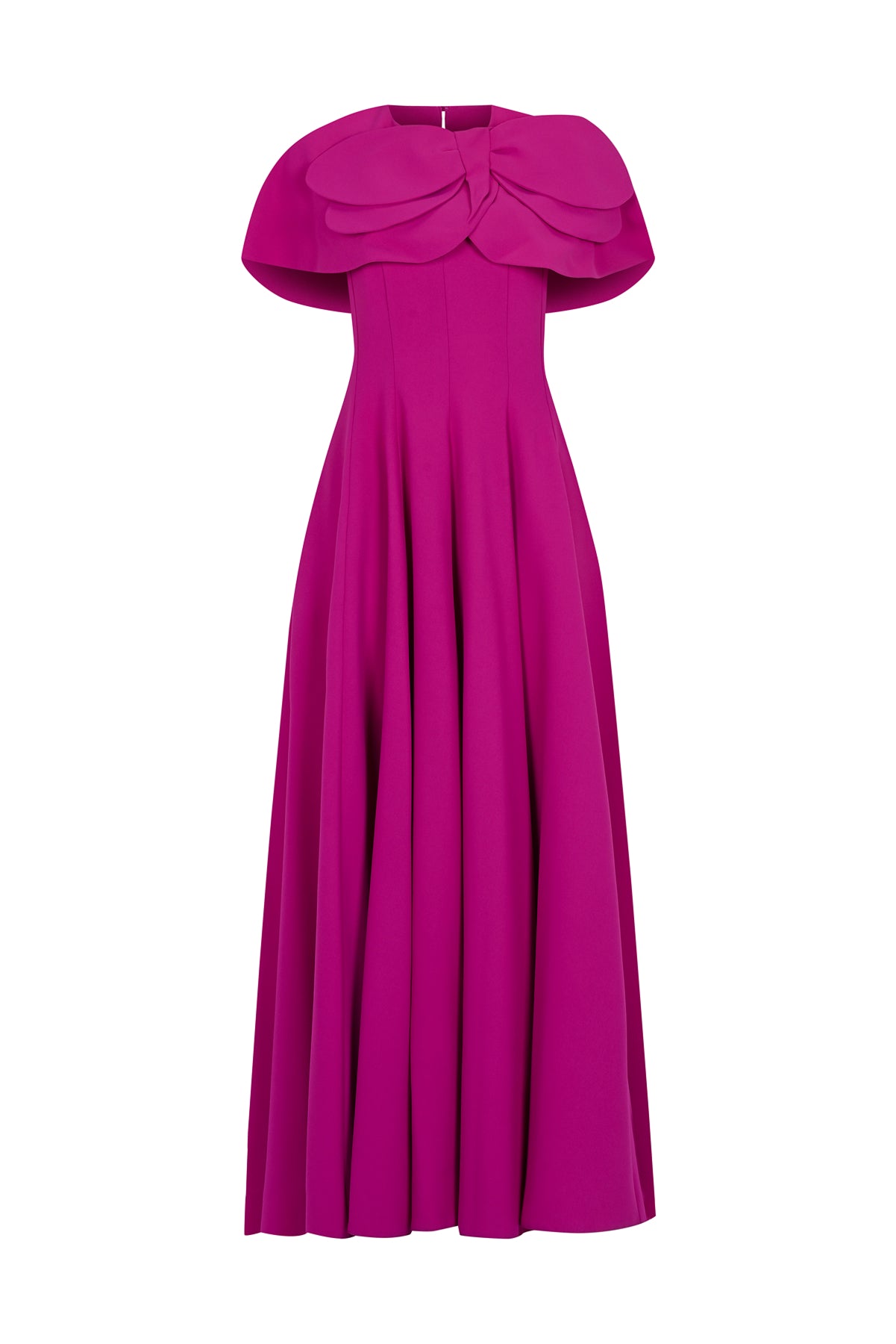 Bolero Detailed Strapless Flared Skirt Evening Dress