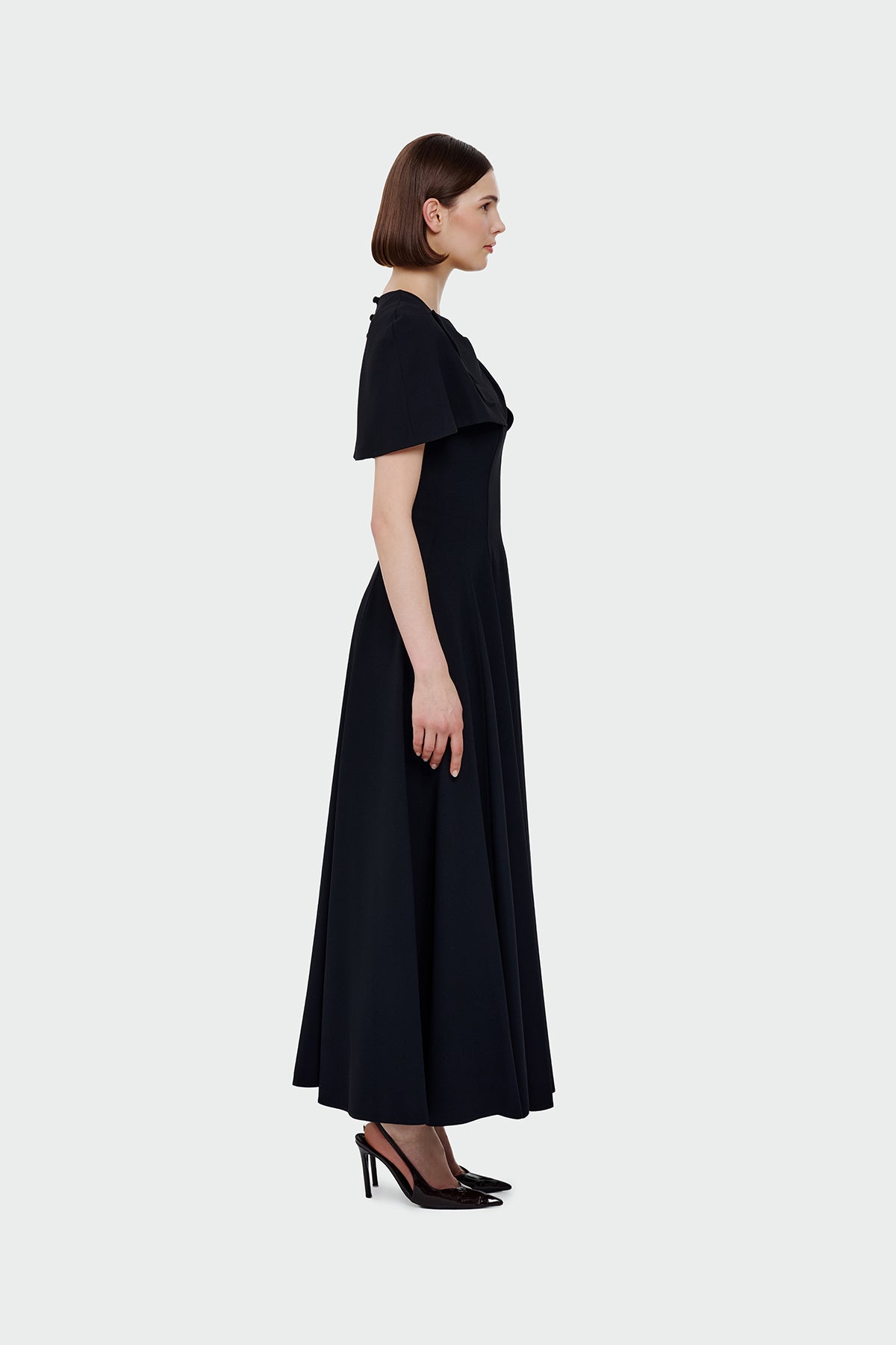 Bolero Detailed Strapless Flared Skirt Evening Dress