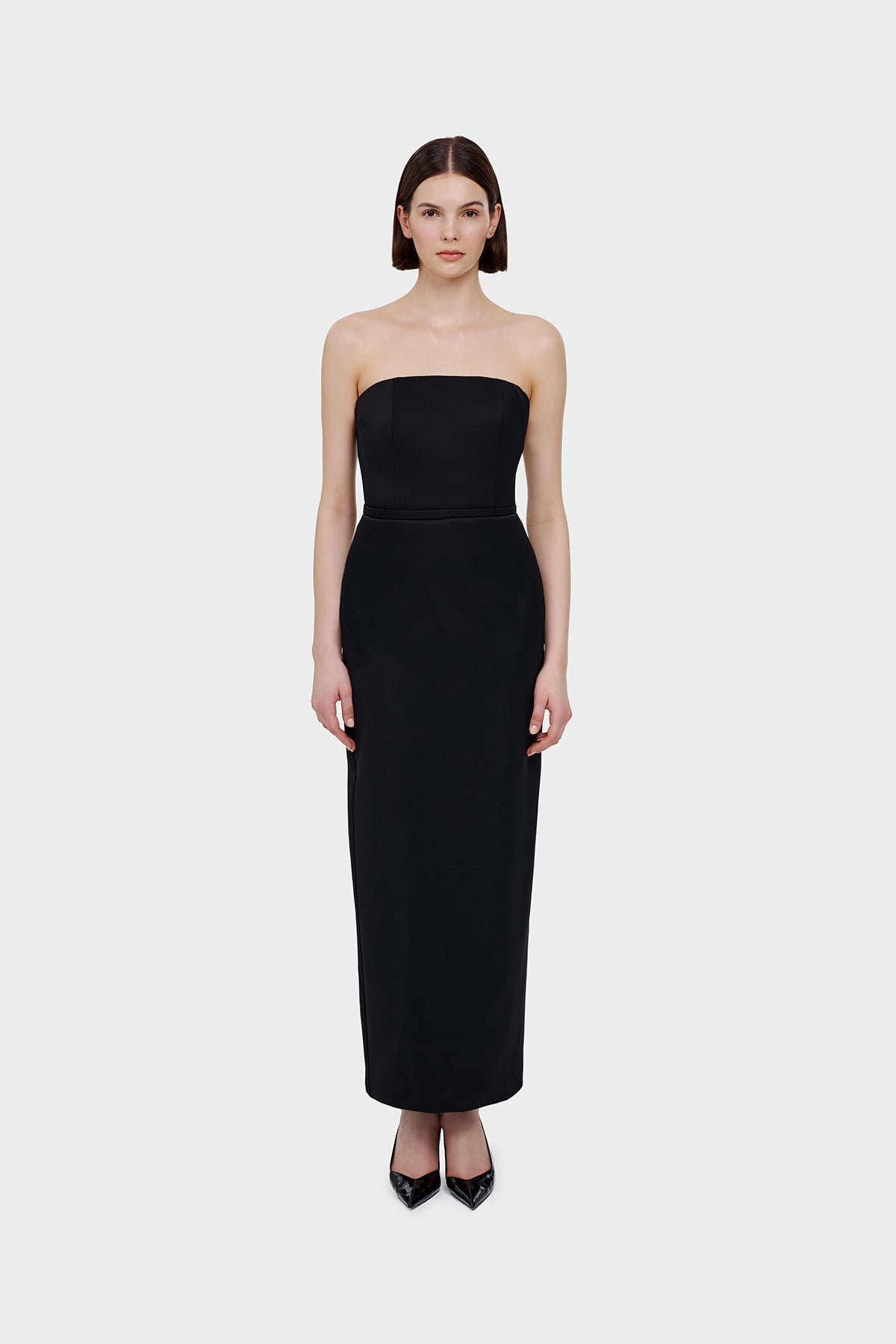 Long Evening Dress with Bolero Detail