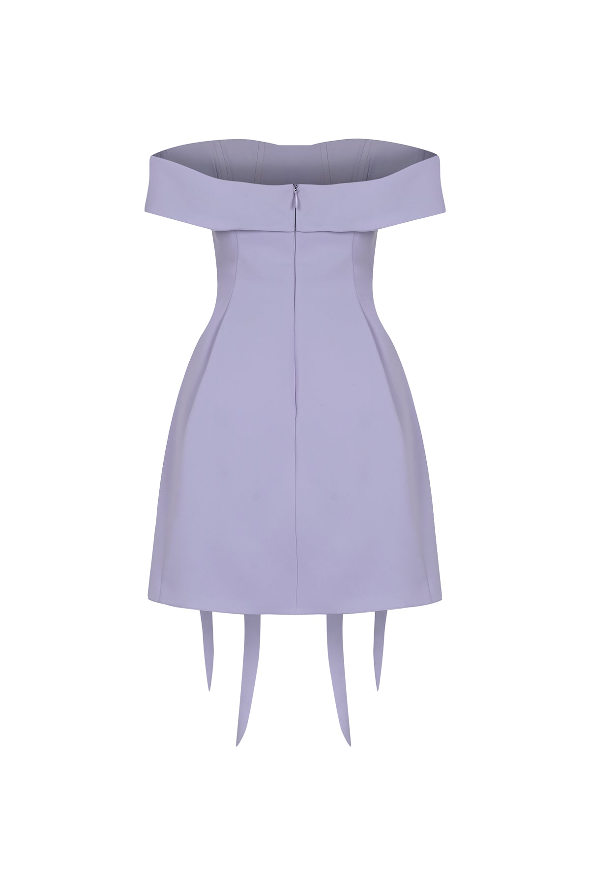 Off Shoulder Flounce Mini Evening Dress
