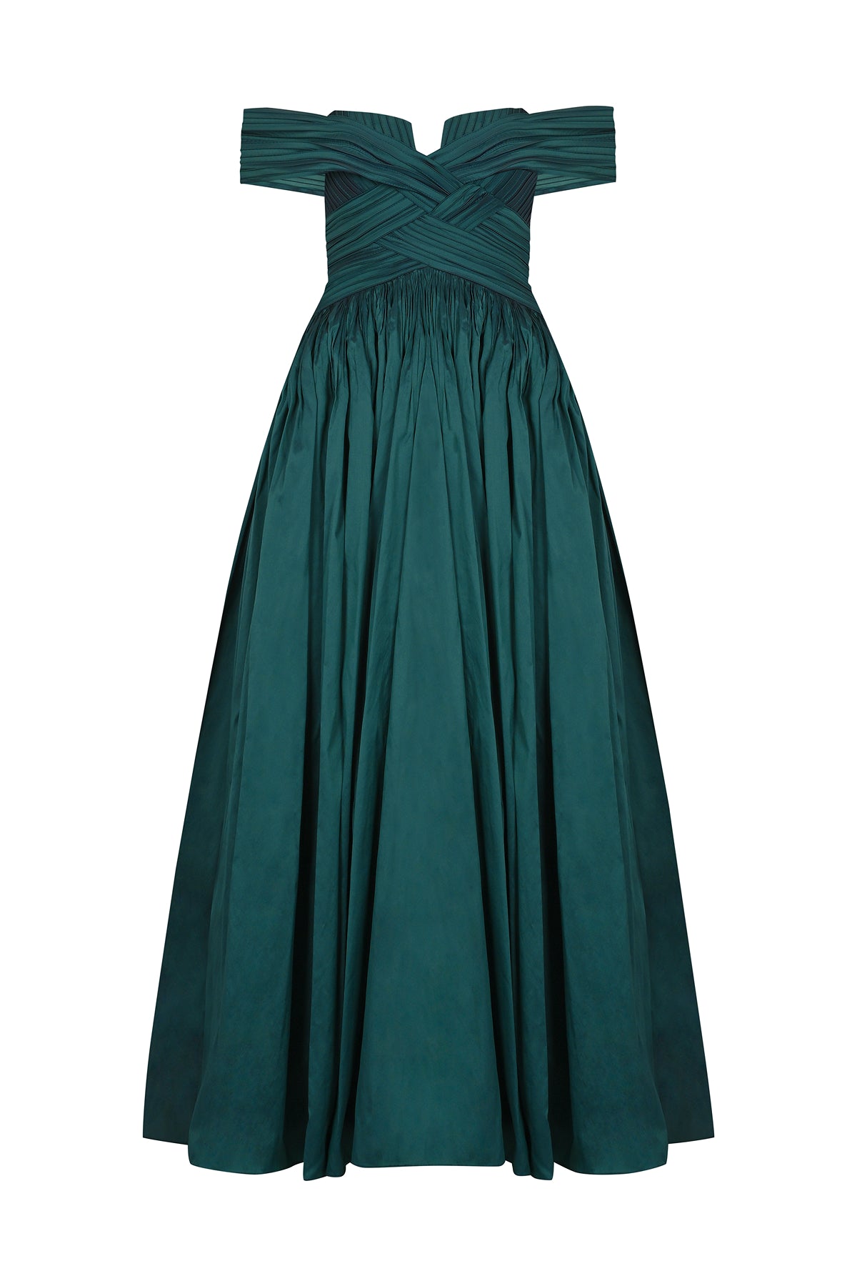 Off the Shoulder Strapless Long Evening Dress with Cleavage
