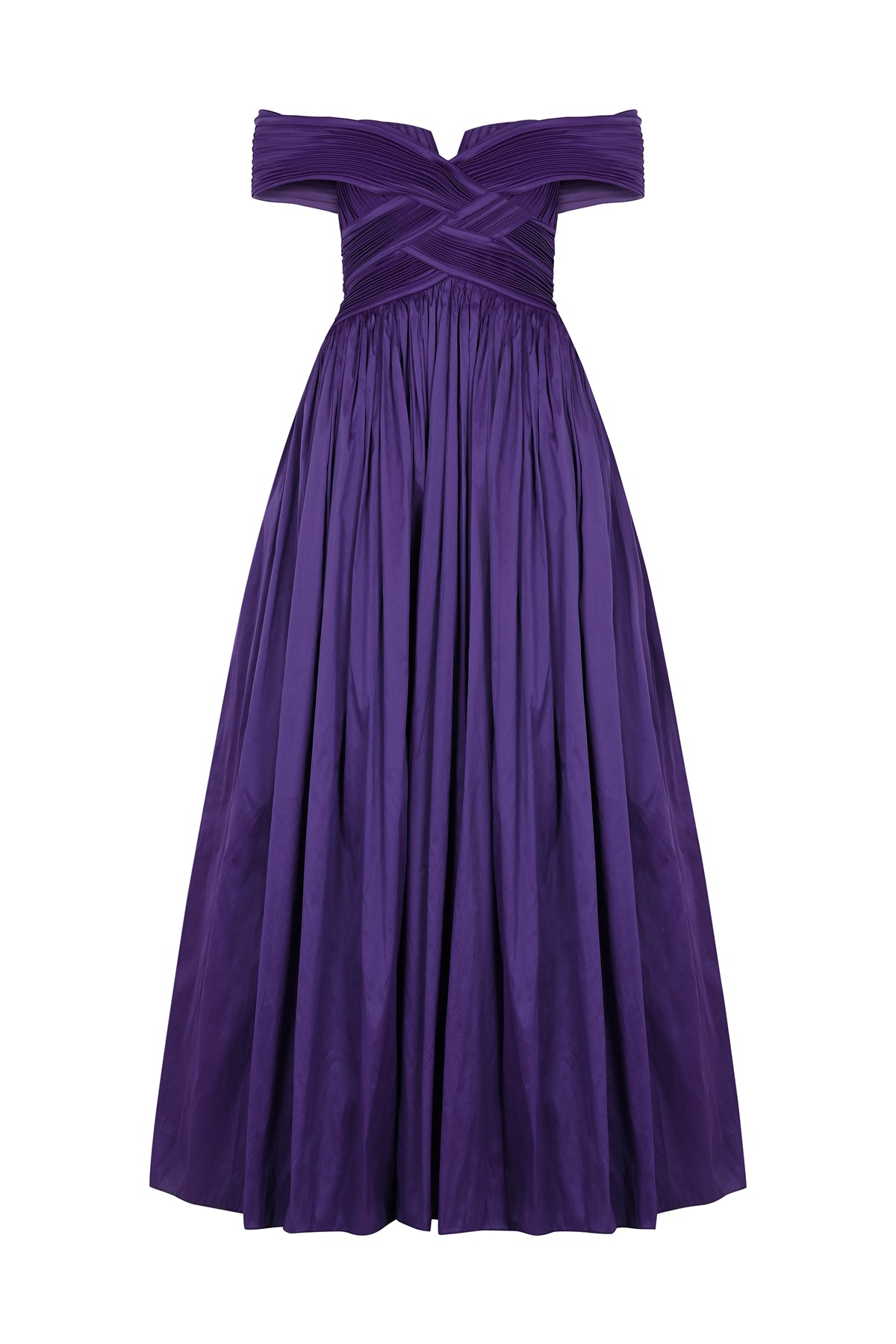 Off the Shoulder Strapless Long Evening Dress with Cleavage