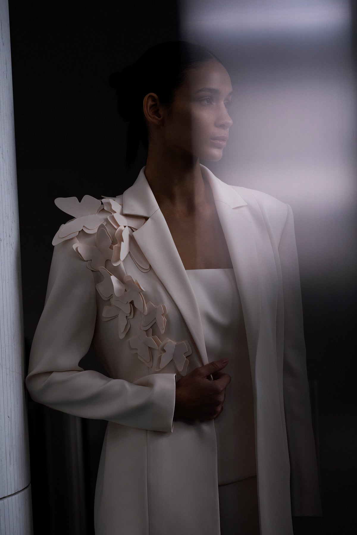 Kelebek Desenli Blazer Ceket - Cercis