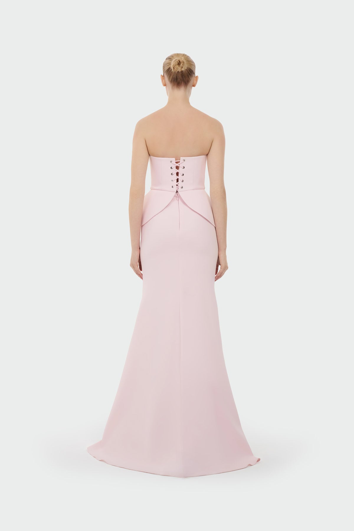 Strapless Sequin Detail Evening Gown