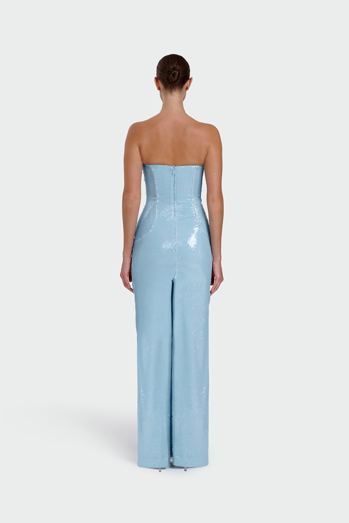Strapless Sequin Evening Dress