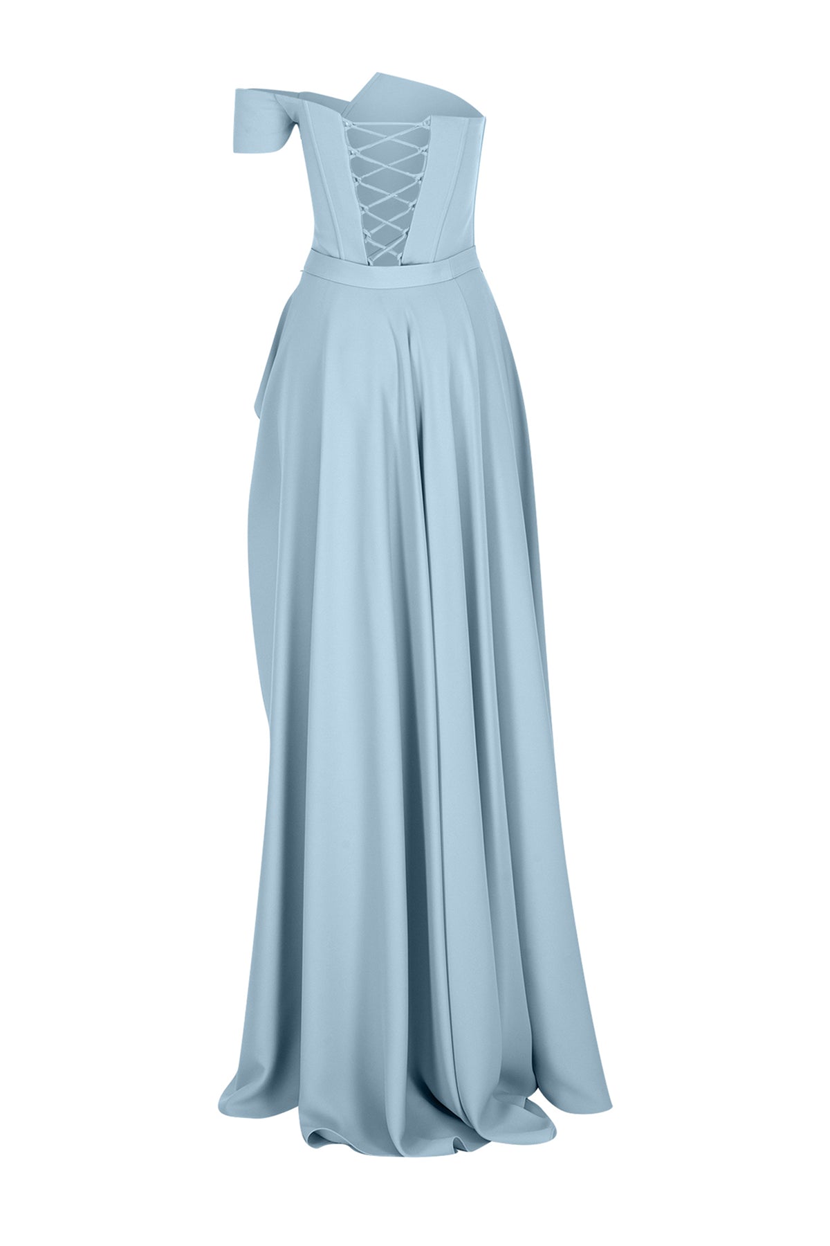One Shoulder Slit Long Evening Dress