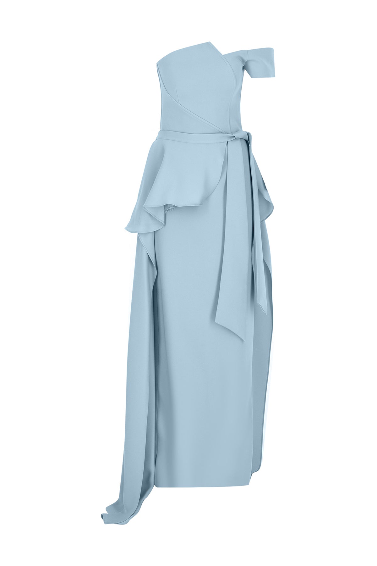 One Shoulder Slit Long Evening Dress