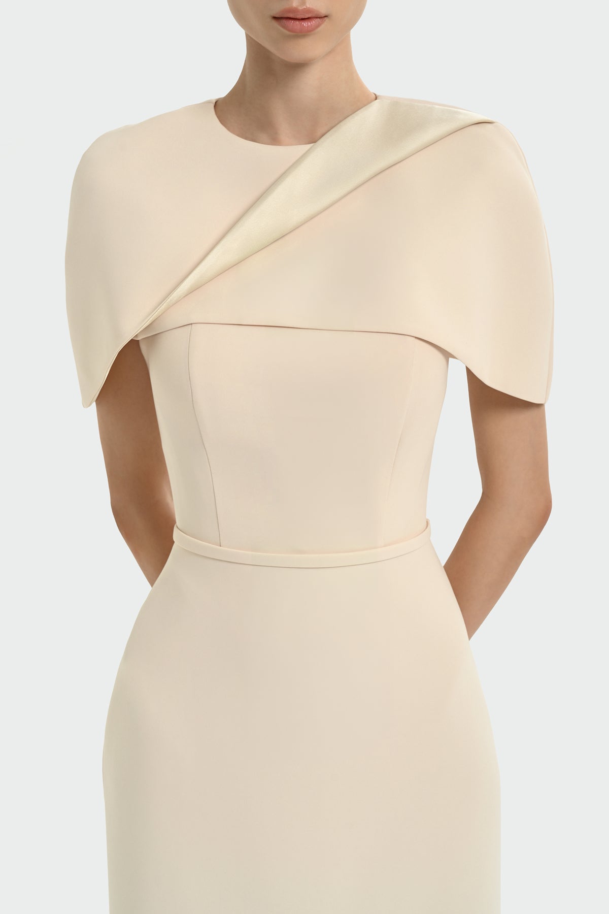 Bolero Detaylı Uzun Abiye Elbise