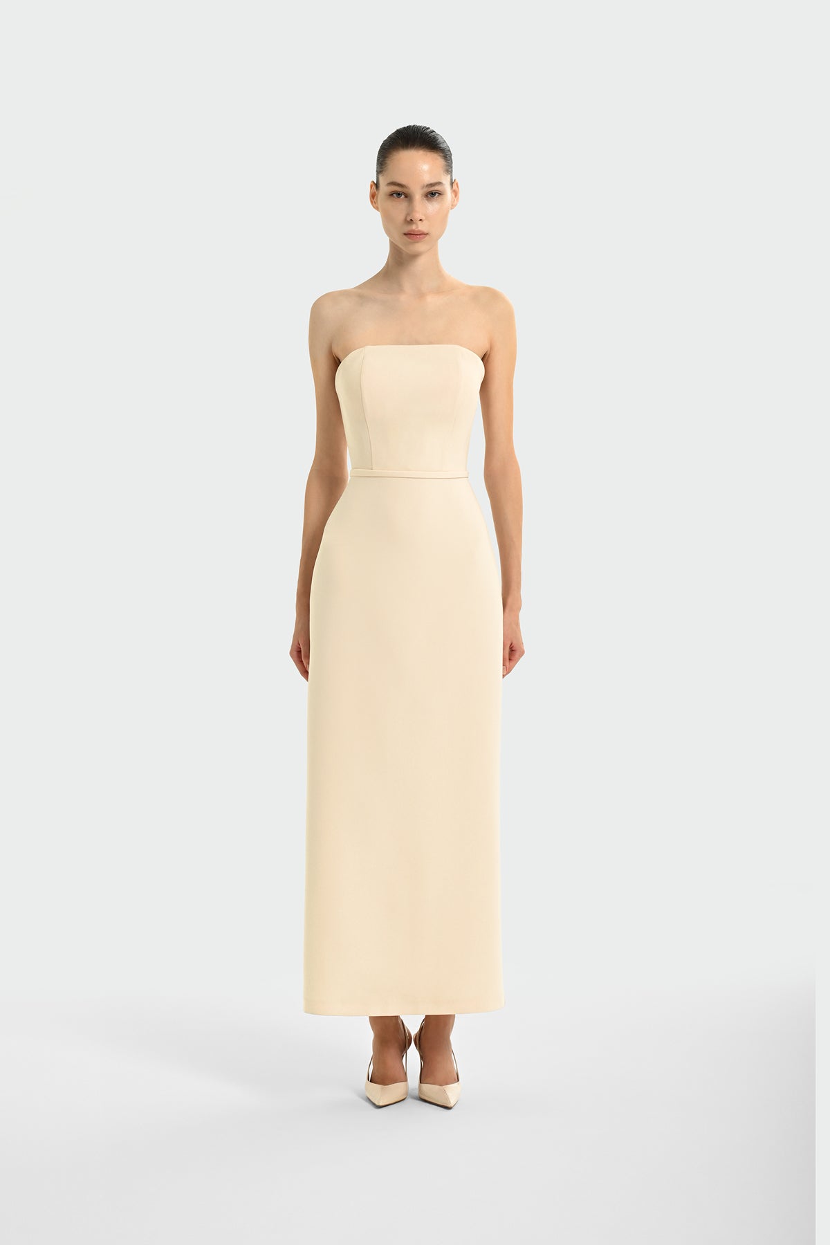 Bolero Detaylı Uzun Abiye Elbise