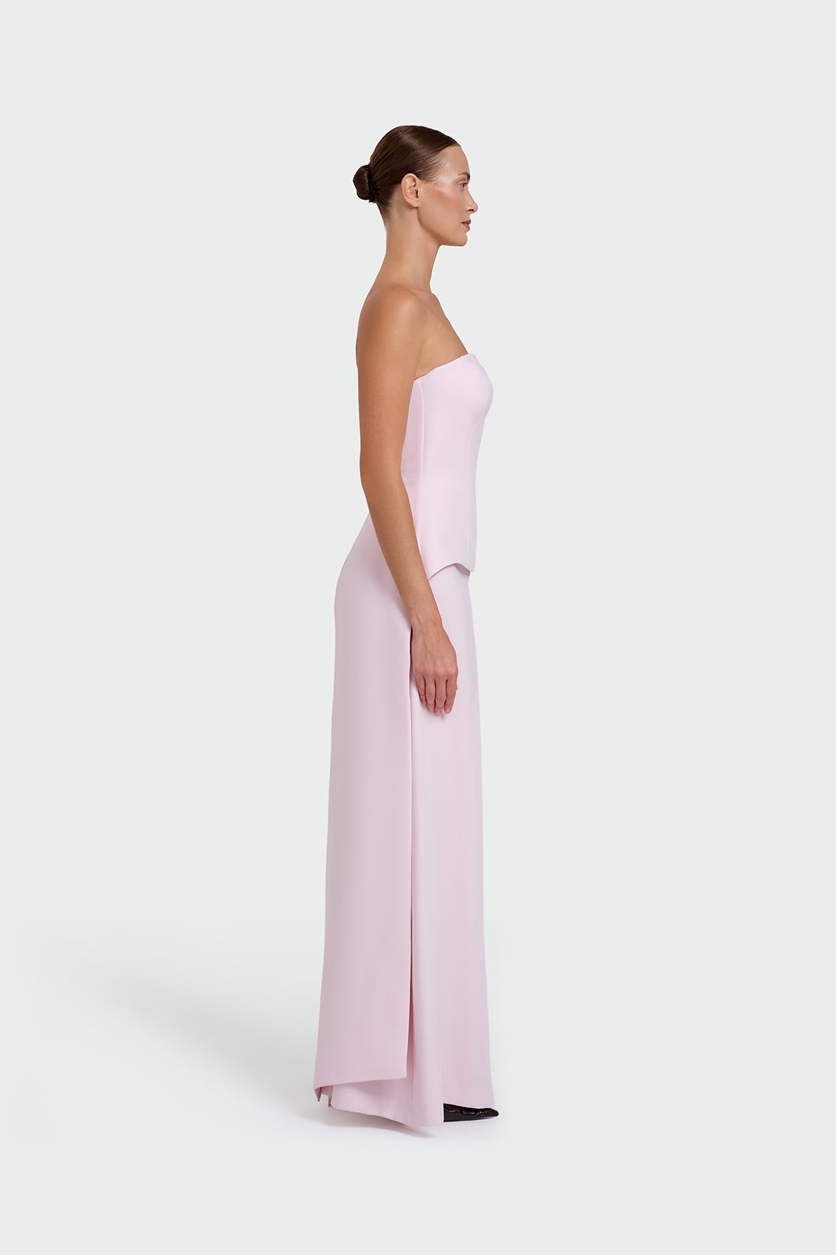 Strapless Tail Detailed Evening Dress Set