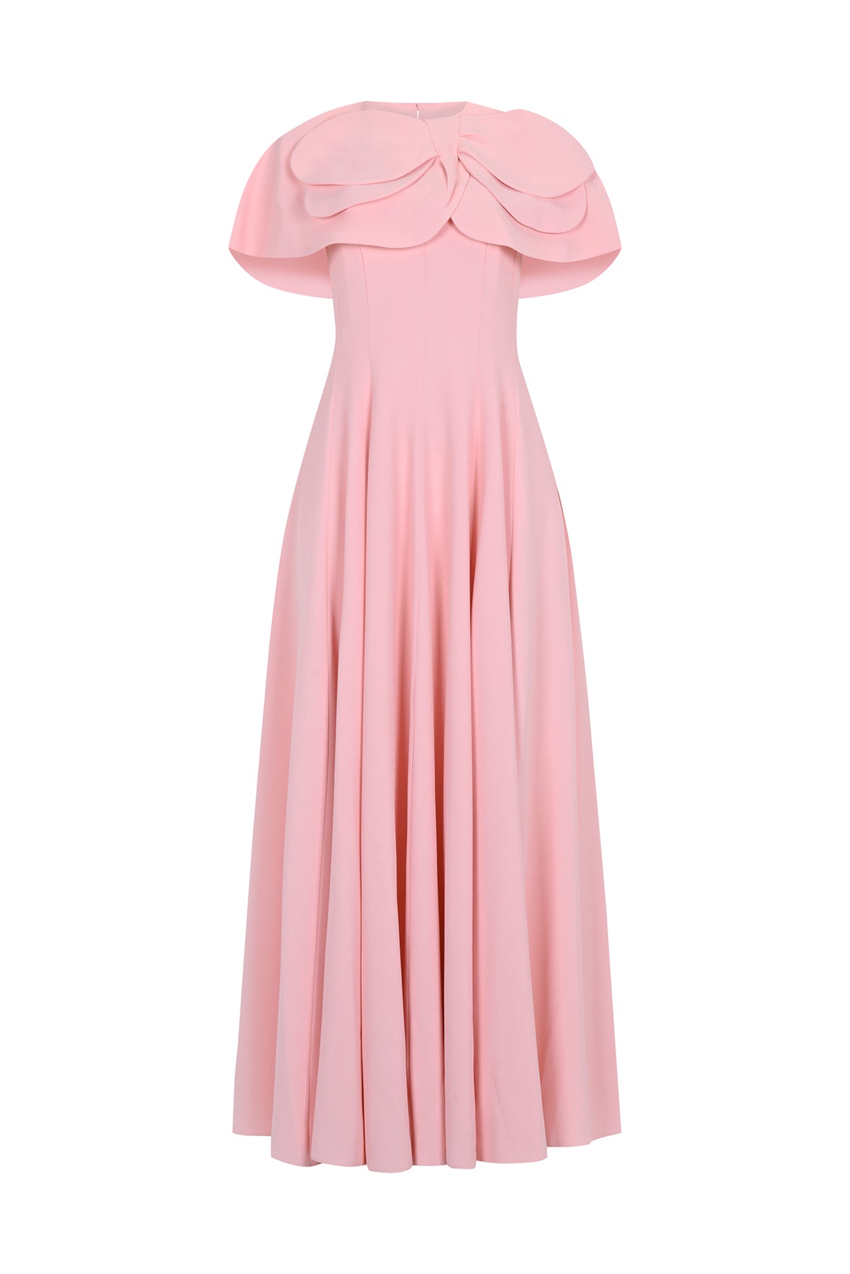 Bolero Detaylı Straplez Kloş Etek Abiye Elbise