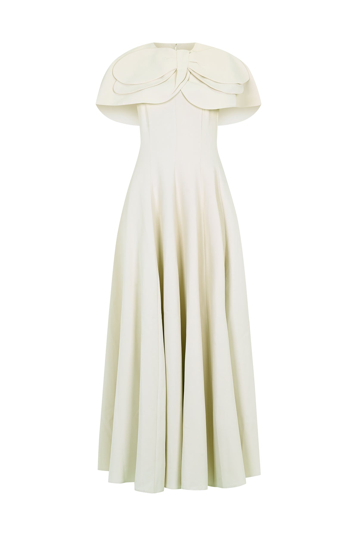 Bolero Detailed Strapless Flared Skirt Evening Dress