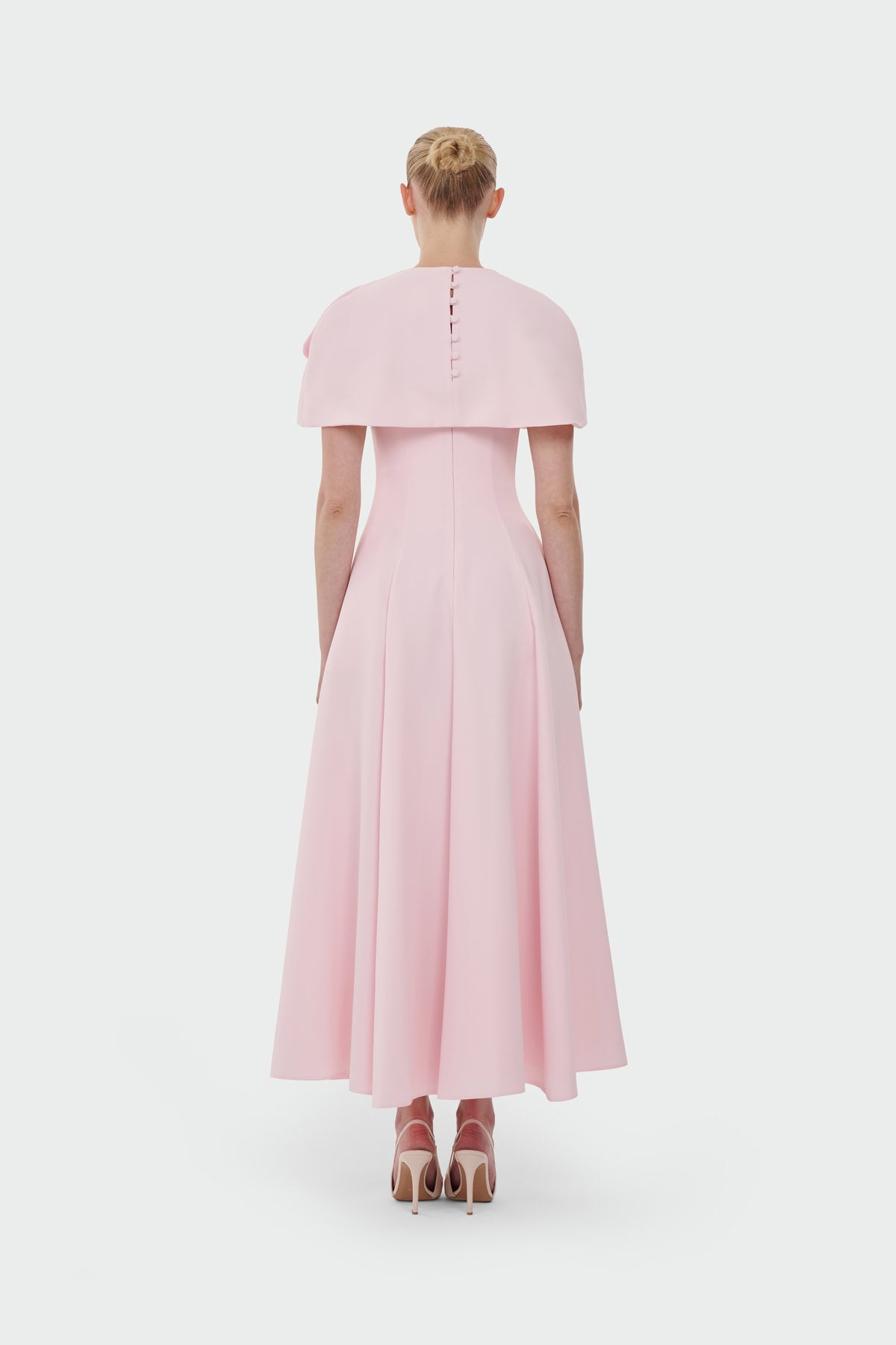 Bolero Detailed Strapless Flared Skirt Evening Dress