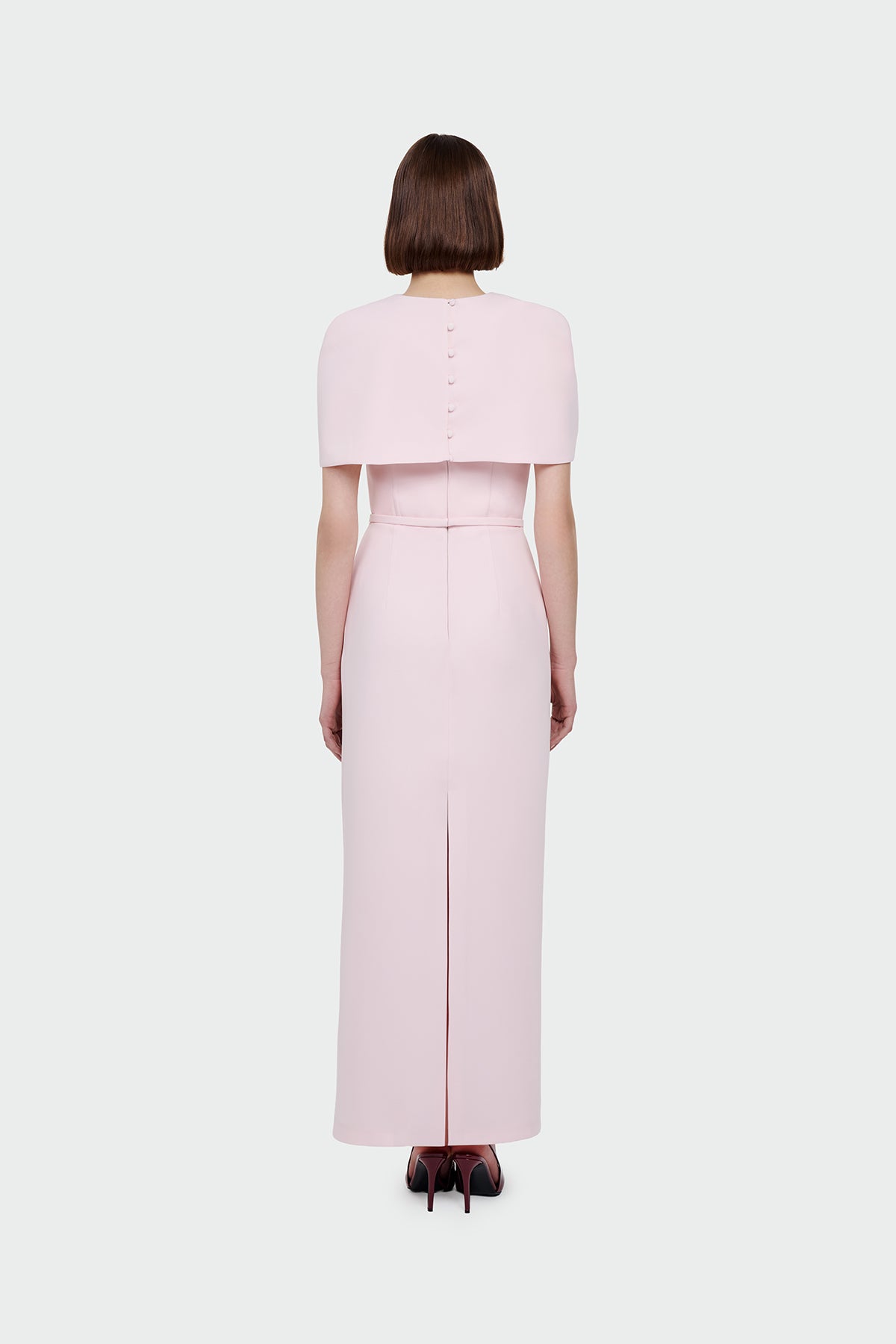 Long Evening Dress with Bolero Detail