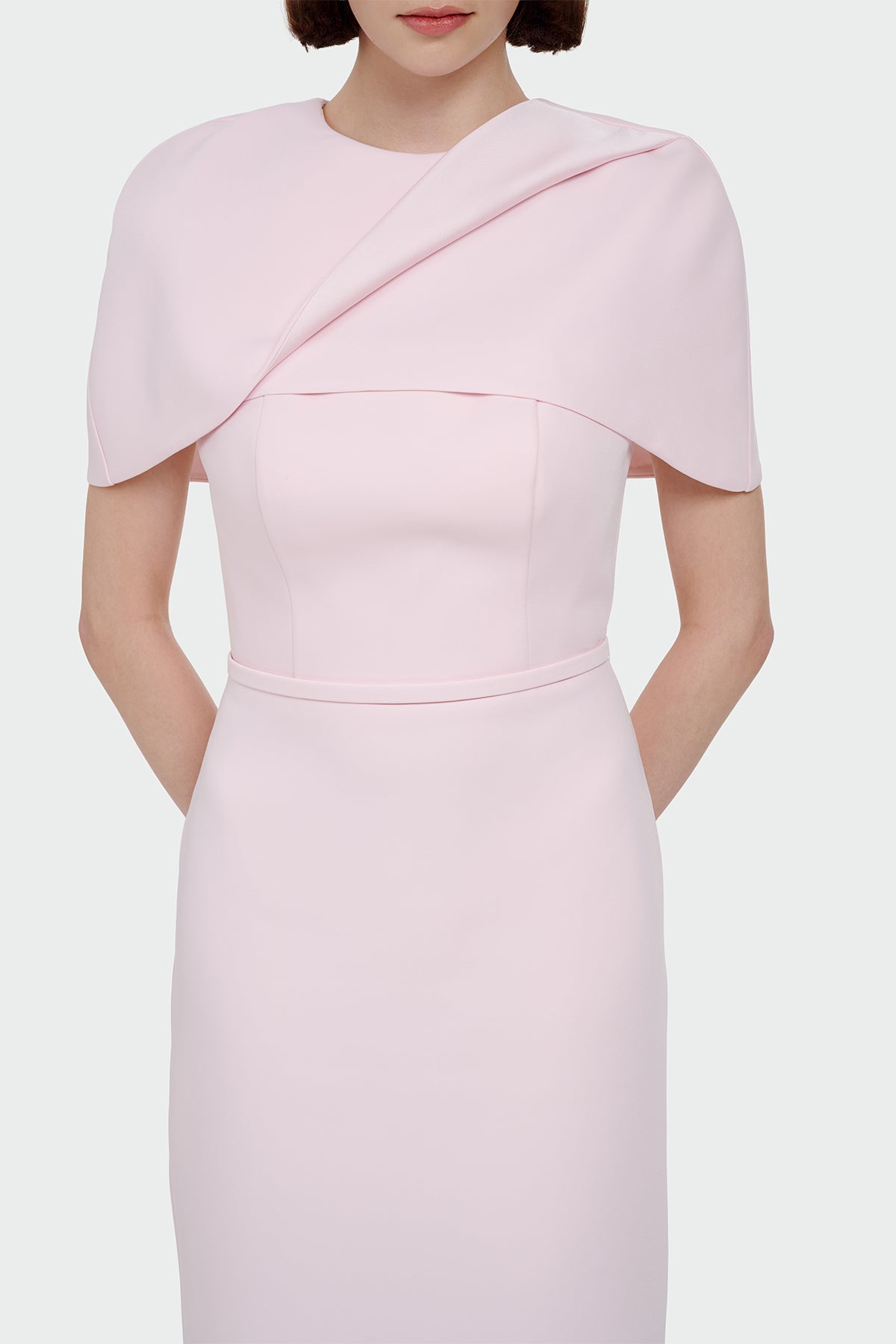 Long Evening Dress with Bolero Detail
