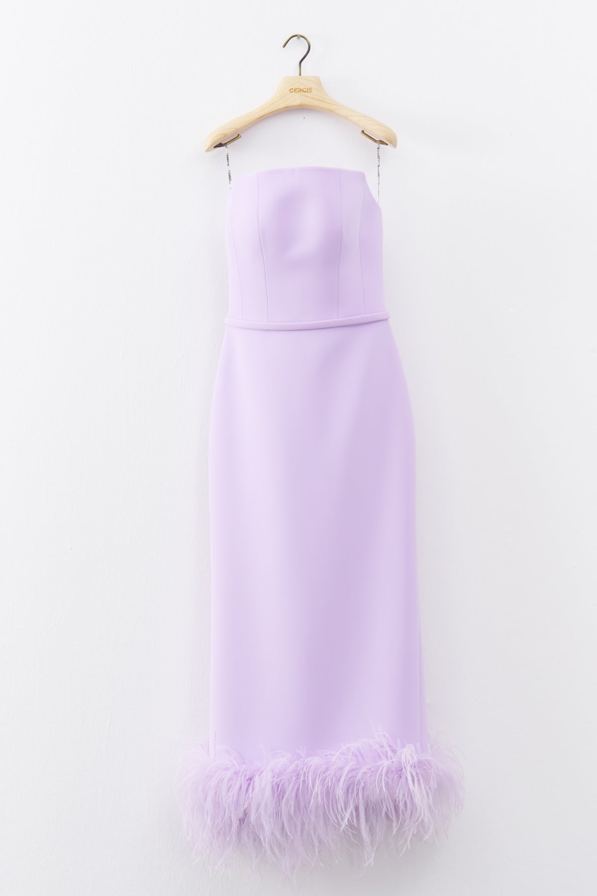 Lilac Strapless Otrish Long Evening Dress