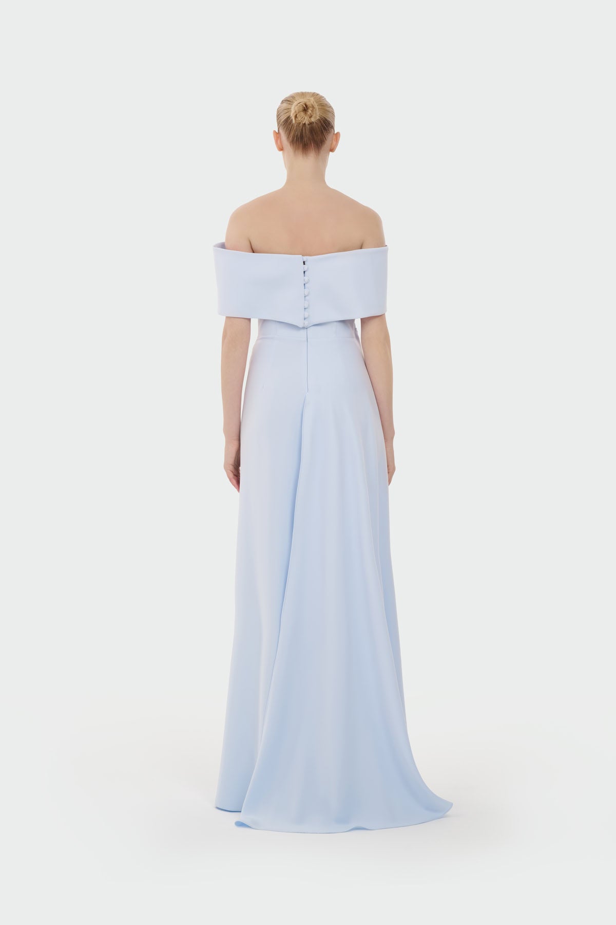Boat Neck Jumpsuit with Floral Appliqué