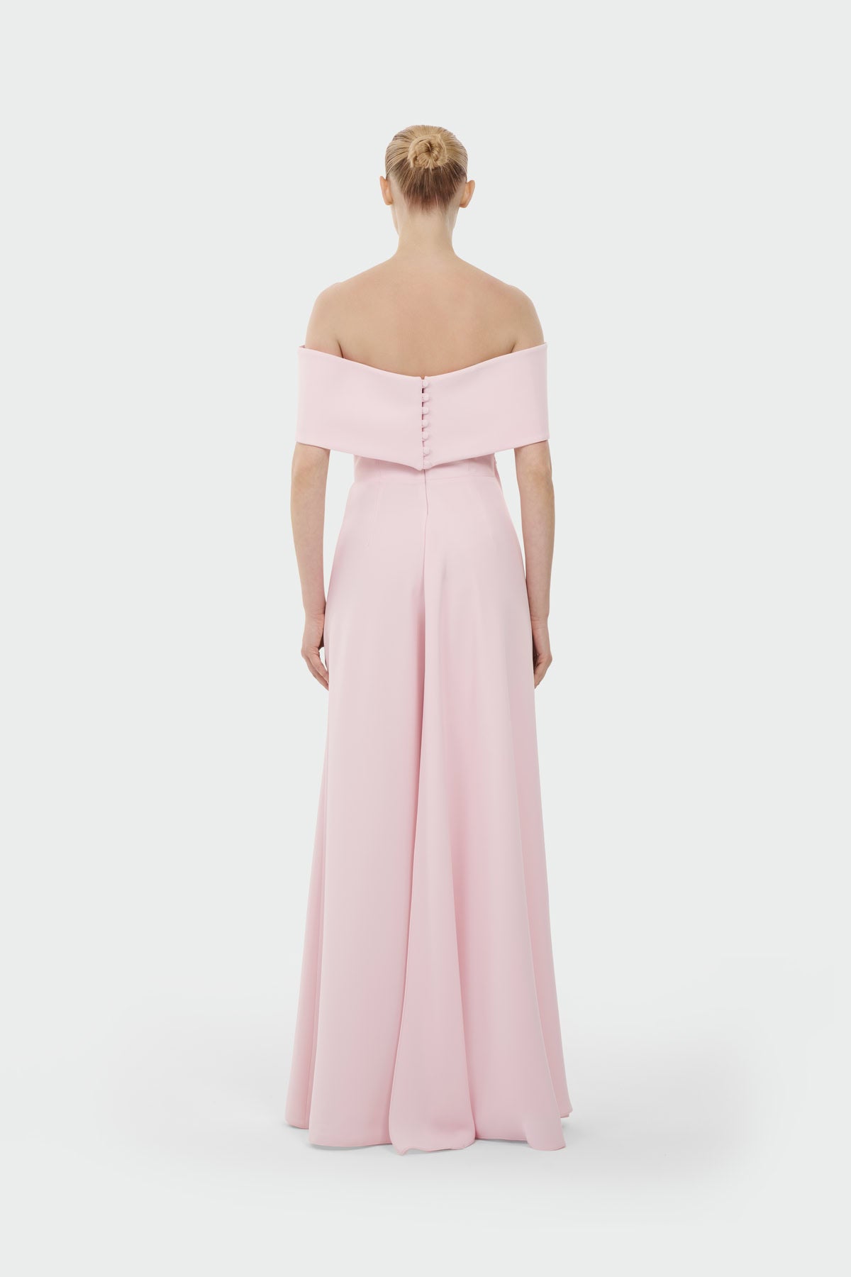 Boat Neck Jumpsuit with Floral Appliqué