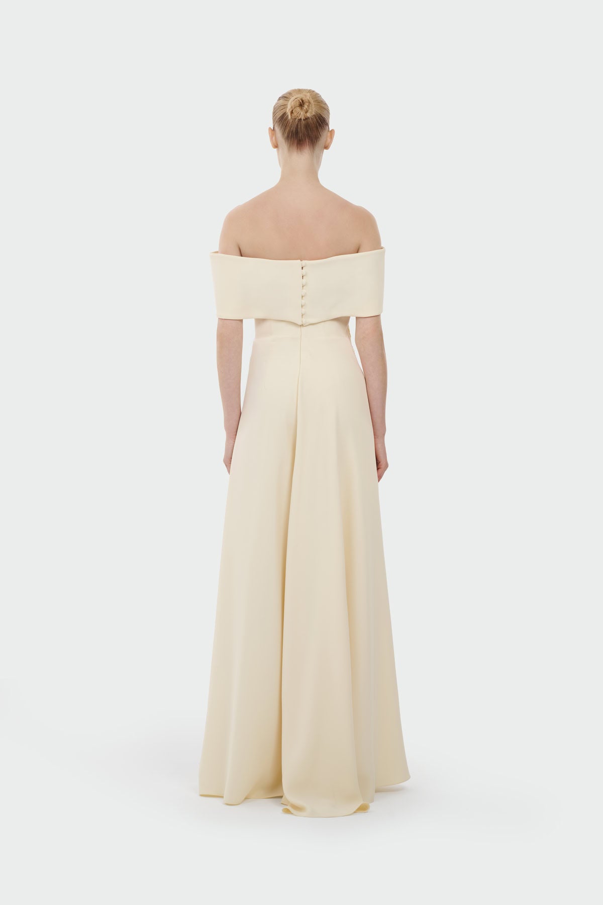 Boat Neck Jumpsuit with Floral Appliqué