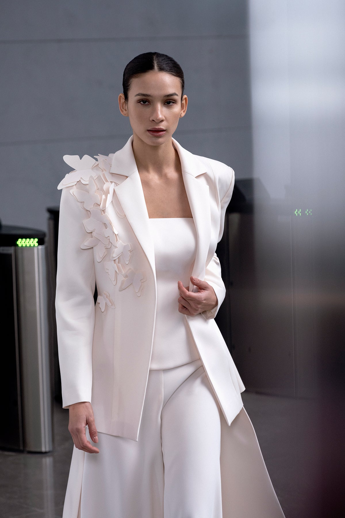 Kelebek Desenli Blazer Ceket - Cercis