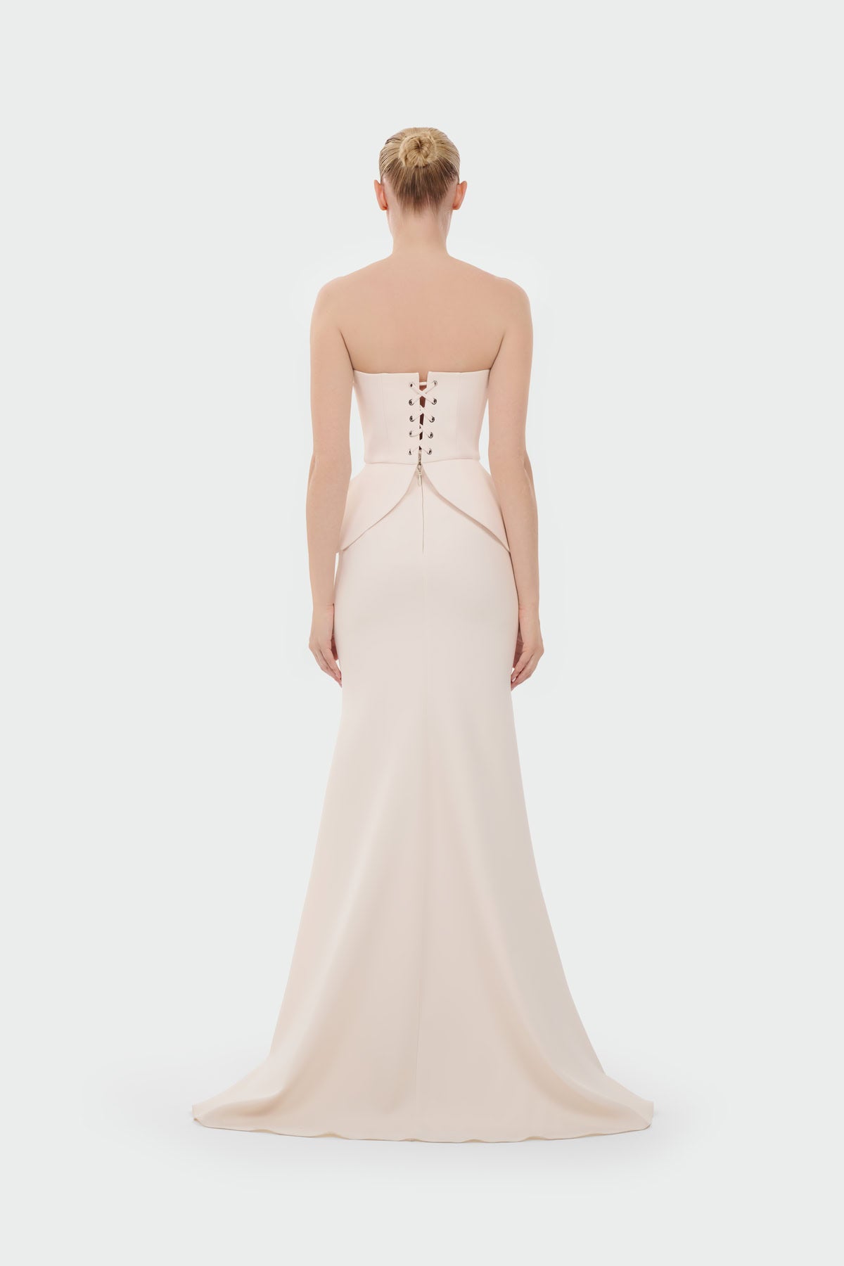 Strapless Sequin Detail Evening Gown