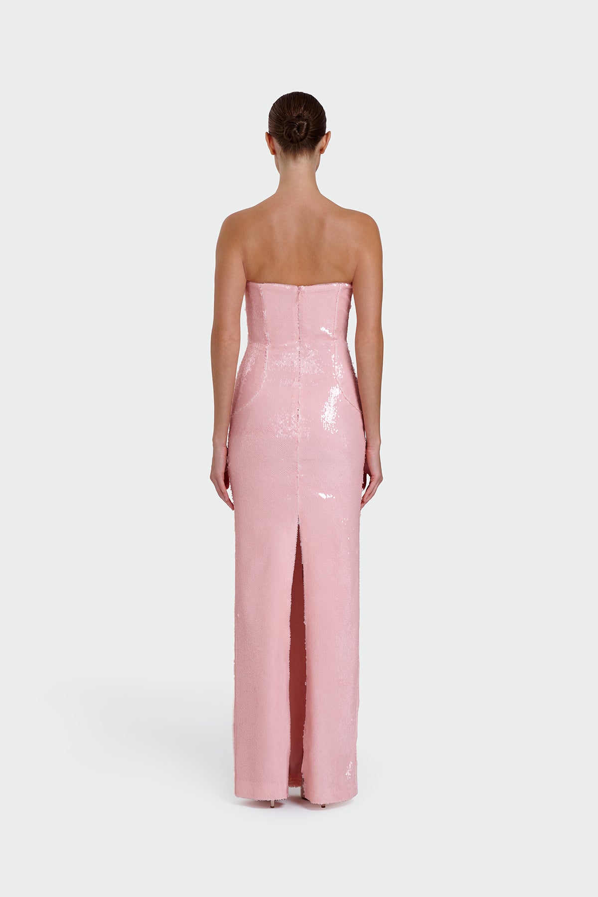 Strapless Sequin Evening Dress