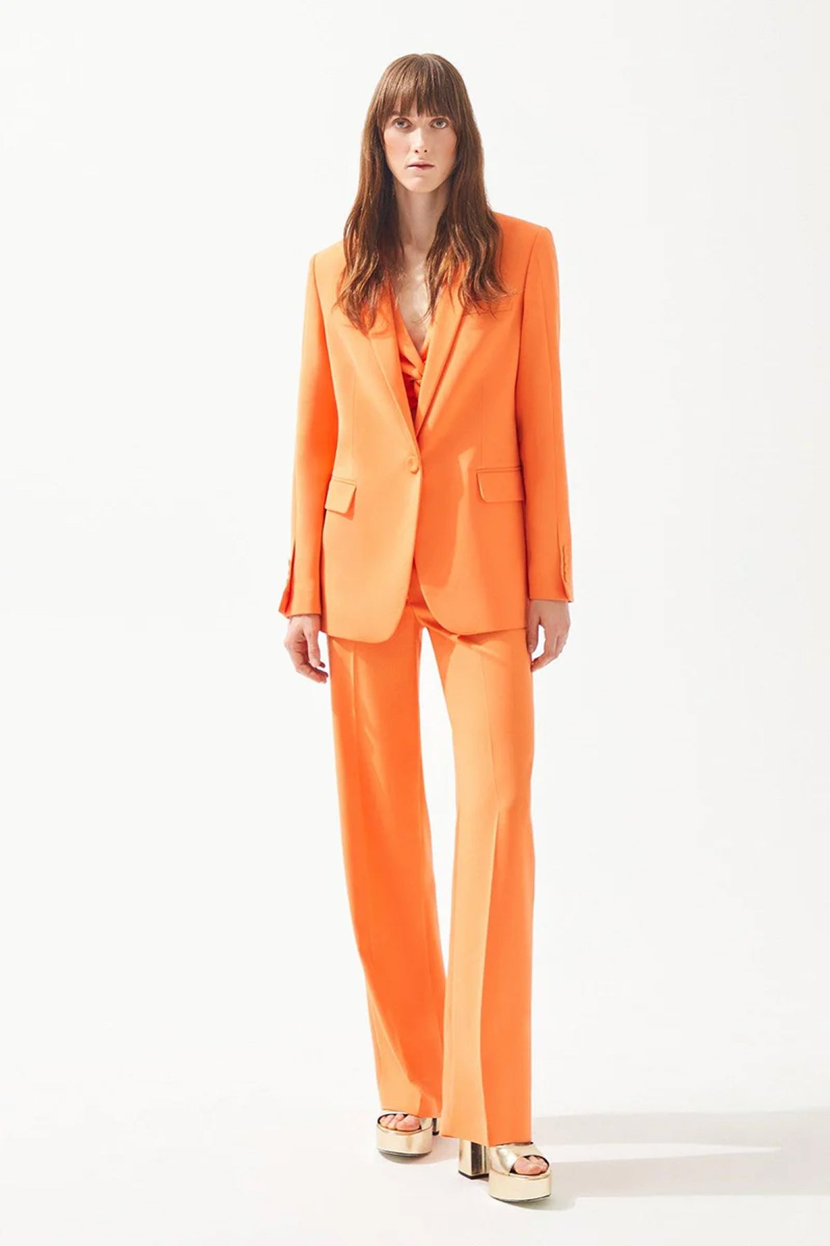 Tek Düğmeli Kadın Blazer Ceket Takım - Cercis